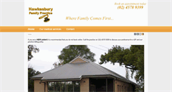 Desktop Screenshot of hawkesburyfamilypractice.com.au